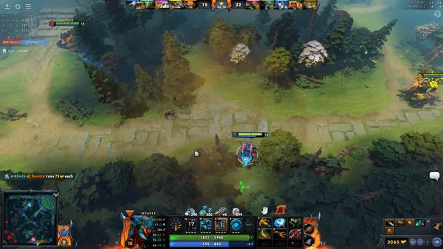 DOTA 2 MOMENTS: Beyond GODLIKE, someone kill him!!