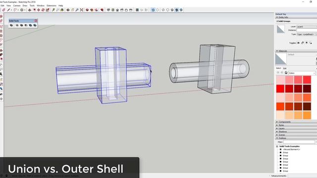 EDIT SOLID MODELS with Solid Tools for SketchUp