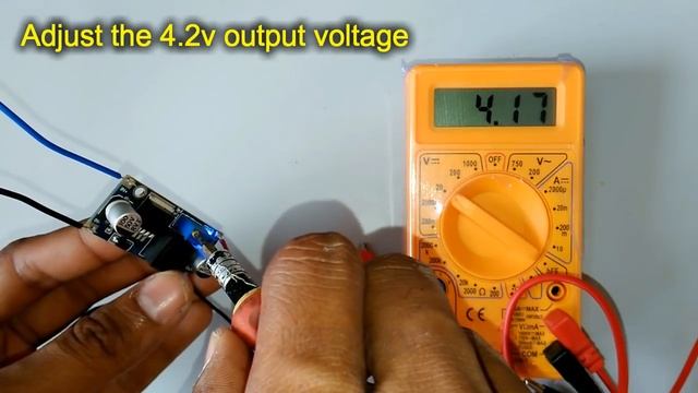 3.7v Li-Ion 18650 Battery charger using  LM2596 DC-DC buck converter | single battery