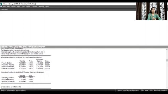 Cointegration Test in E Views| Johansen Cointegration in E Views| Panel Cointegration Test| E View