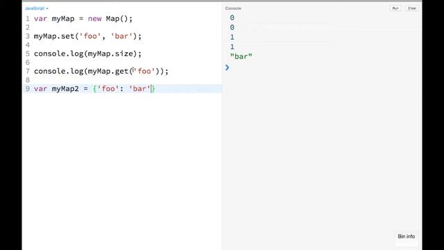 JavaScript ES6 - Maps