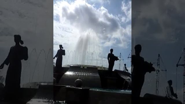 новый фонтан в микрорайоне Перспективный