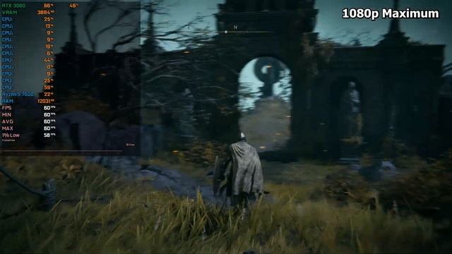 RTX 3060 + Ryzen 5 7600 : Test in 14 Games - Ryzen5 7600 Non X Gaming Test