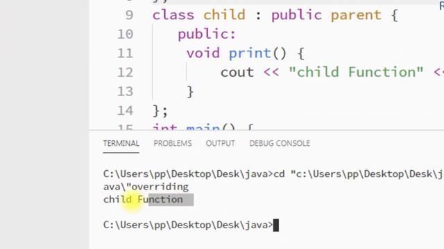 @101 Function Overriding in C++ | Runtime Polymorphism