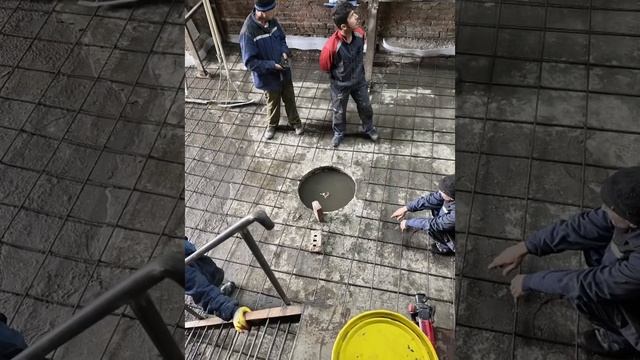 Наливные полы с топингом на новом складе