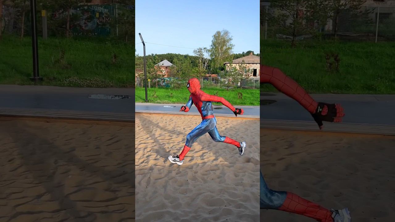 Spiderman parkour tricks