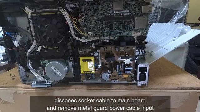 How to Disassemble Mainboard  Power Supply Kyocera M2040dn