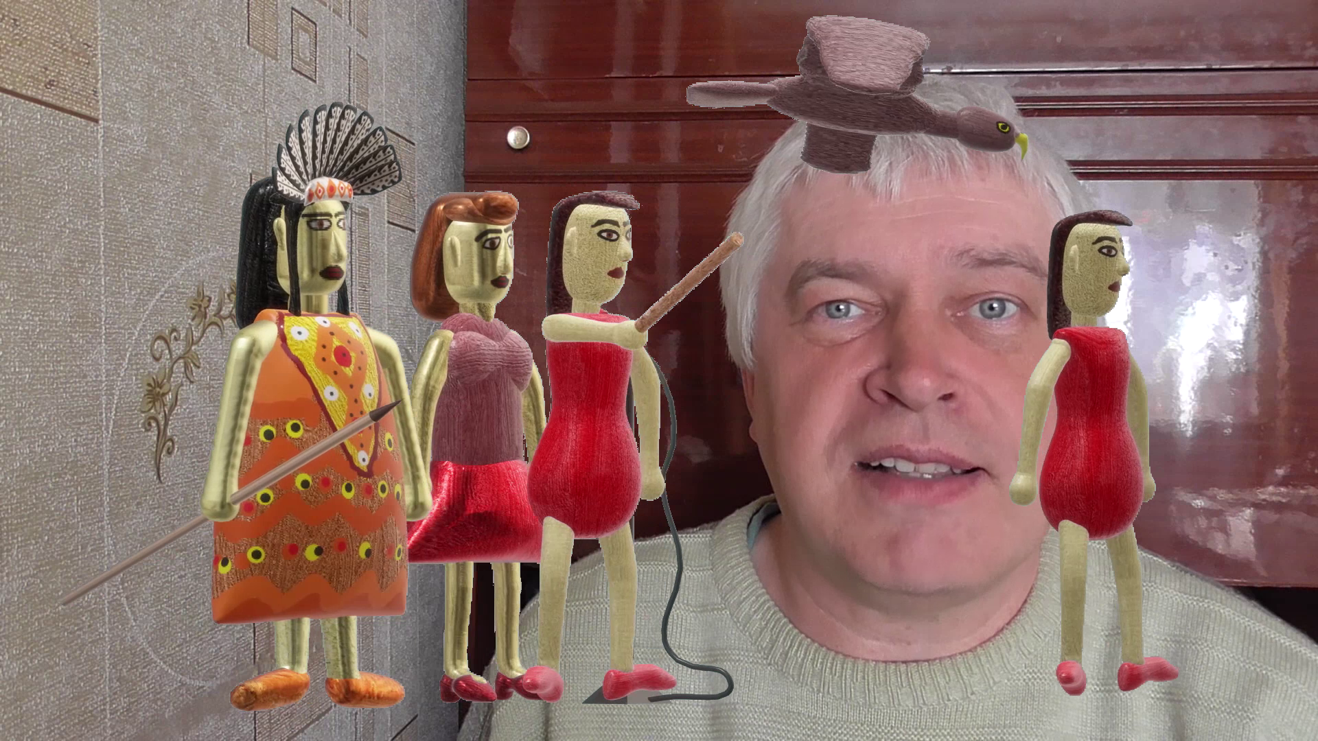 Геннадий Горин и персонажи рисунка 3D