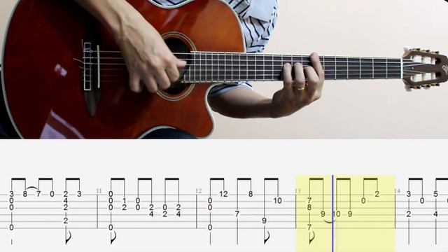 LAGRIMA - Francisco Tárrega - Violão Solo com tablatura - Classical Guitar