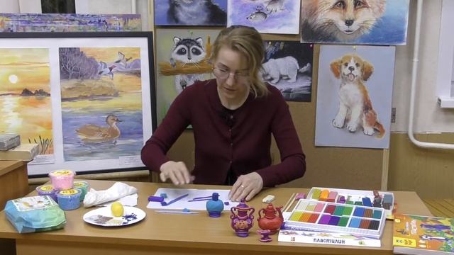 Мастер-класс "Восточный кувшин" Пластилин Наталия Арапова