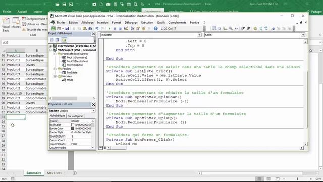 Excel VBA - Comment Agrandir et Réduire un Formulaire