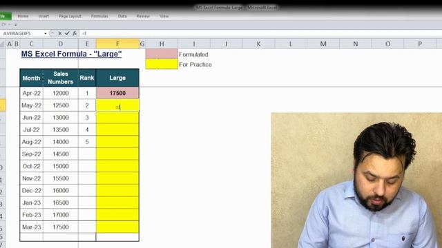 MS Excel Formula|| Large|| Find Large number with Condition || Large Function || Largest Number ||