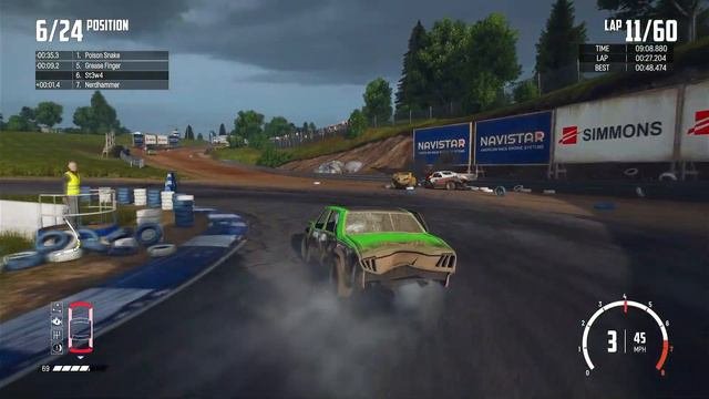 Wreckfest | Fire Rock Raceway | #60LapChallenge | Xbox Series X Gameplay