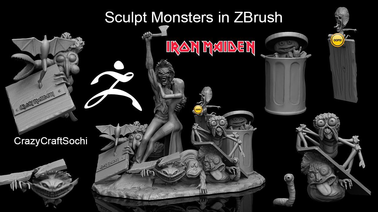 Sculpt Monsters in ZBrush (Part 2)