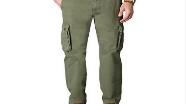 Dockers Men's Bellowed Pocket Cargo Pant | Army Green | Cargo Pants for Mens
