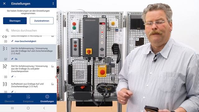 WA 500 - Programmierung der Fahrbahnregelung mit BlueControl | Hörmann