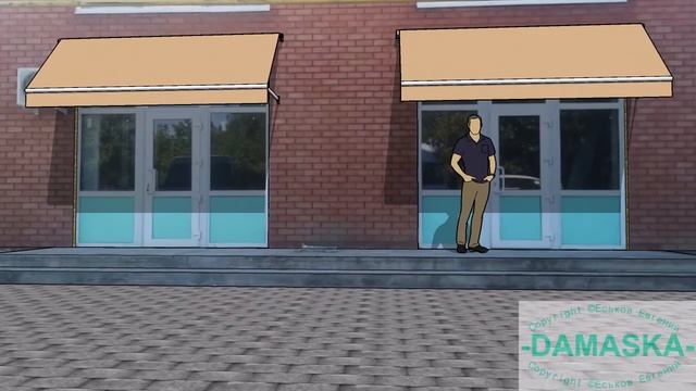 Витринные маркизы на Административное здание