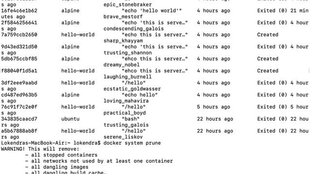 how to remove stopped container| remove unwanted containers