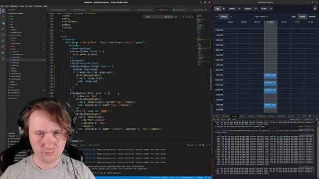 Let's Code - Finishing touches on Nutrition Planner #RxDb #CouchDb #ChakraUI #Electron