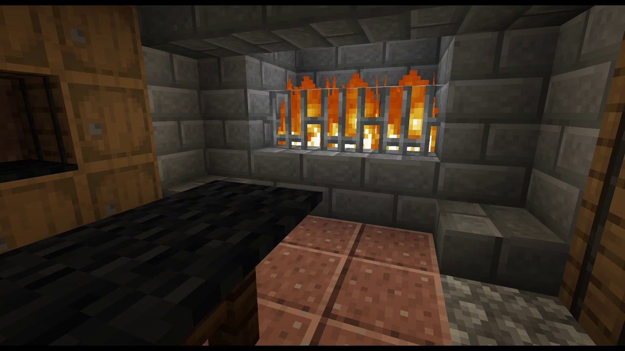 Minecraft: friday and fireplace