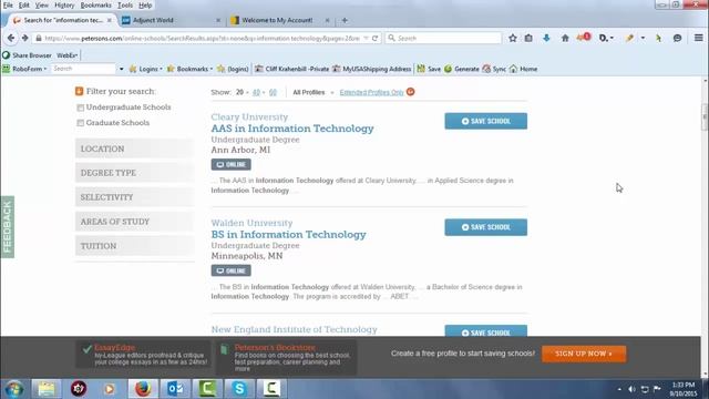 The Online Adjunct Job Search