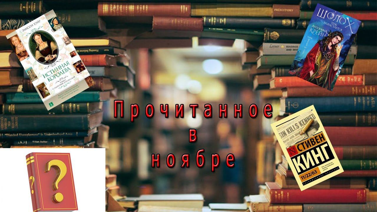 ПРОЧИТАННОЕ ЗА НОЯБРЬ // Шолох 2, Екатерина Арагонская, 11.22.63  /И много интересного)