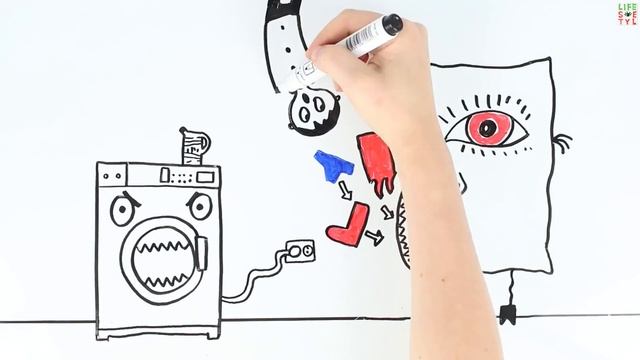 Что если вы попали внутрь стиральной машины?