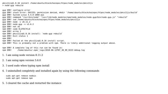 Ubuntu: npm issue while trying to npm install dependencies (2 Solutions!!)