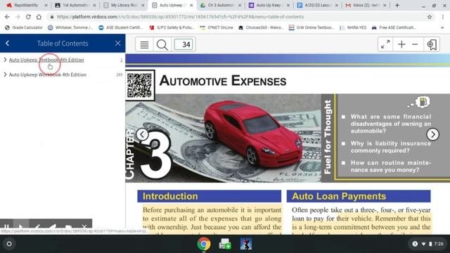 chapter 3 auto upkeep