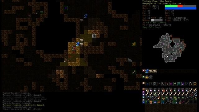 Dungeon Crawl Stone Soup  DCSS - Gargoyle Fighter - 04 - Enter the Lair