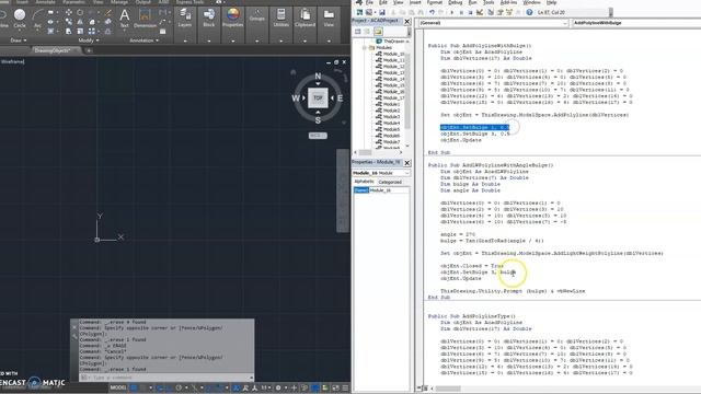 20. VBA AutoCAD - Dibujando Polilineas Con Curvas
