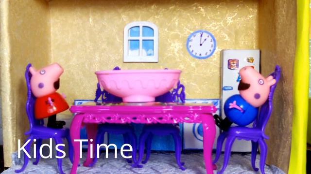 Свинка Пеппа Мультик с игрушками Пеппа и Джорджик объелись конфет Peppa Pig Cartoon toys Peppa