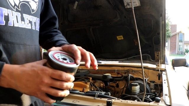 Mini truck gets an oil change !