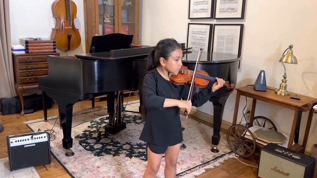 Melina Aghili - Suzuki Violin Book 4 - Concerto in A Minor, Op 3, No. 6, 1st Movement by Vivaldi