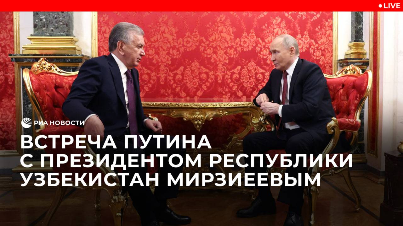 Переговоры Путина и Мирзиеева