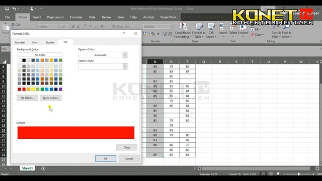 Automatically Color Blank Cells in Excel #12