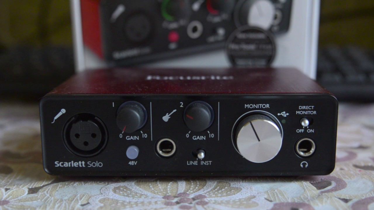 Focusrite Scarlet Solo с AliExpress обзор + тест