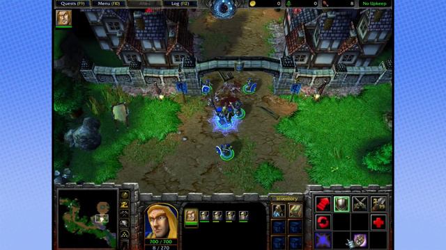 Warcraft III Reign of Chaos: The Defensive Strongbad - PART 4 - Steam Train