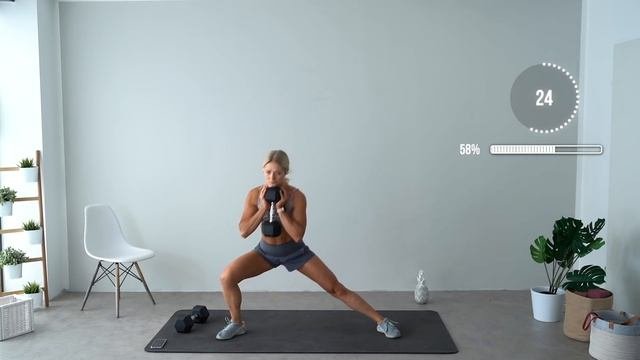 Day 16 - 30 MIN GROW STRONGER HIIT Workout - With Weights Full Body No Repeat
