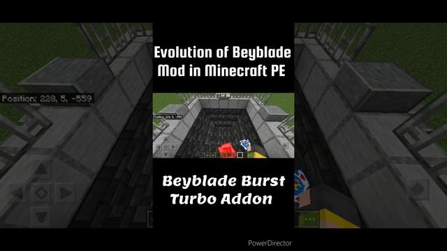 Evolution of Beyblade Mod/Addon in Minecraft Pocket-Edction #shorts #minecraft #beyblade