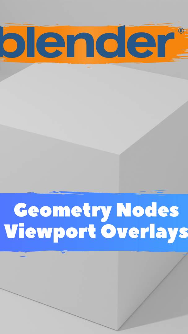 Короче говоря я начал изучать ГеометриНодс- Blender - Viewport Overlays! #shorts #Blender