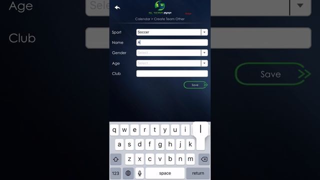 SL Team App: The Calendar: View and create events, Track Attendance