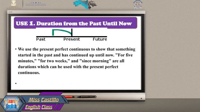 Present perfect continuous