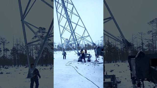 Подъем опоры у 110 супер класс.