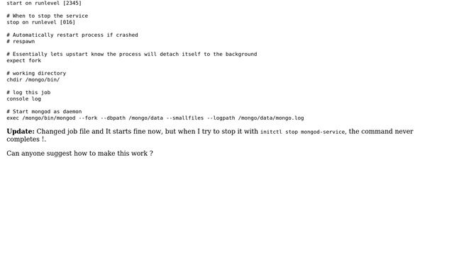 Ubuntu: Command fails to execute in upstart session job
