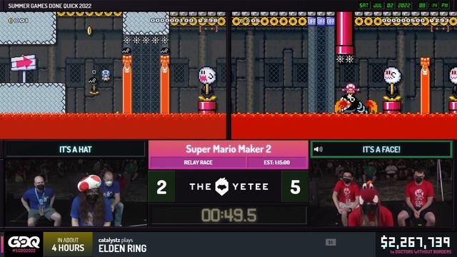 Super Mario Maker 2 by PangaeaPanga, juzcook, CarlSagan42, Aurateur, Shoujo, TanukiDan - SGDQ2022