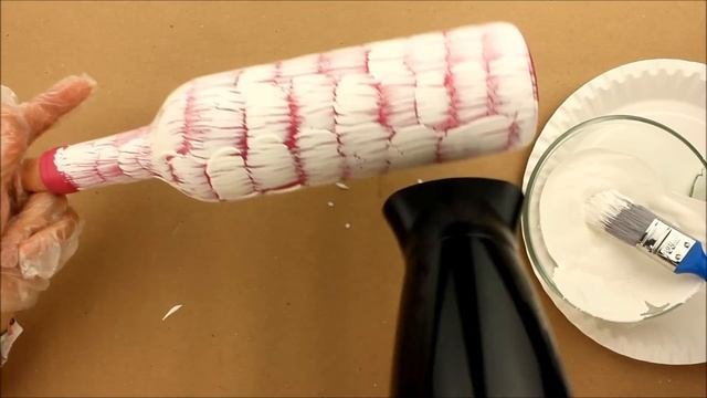 Decoupage Bottles - Decoupage Tutorial - DIY Painted Glass - Decoupage For Beginners