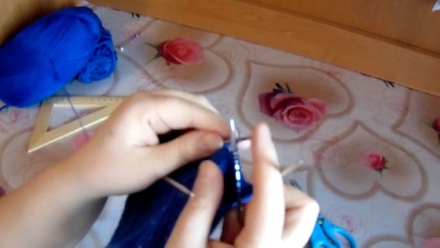 Вязание спицами Шапка двойная с узором Совы.Часть 2