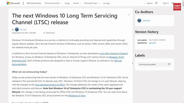 What is Windows 10 LTSC Version with Review