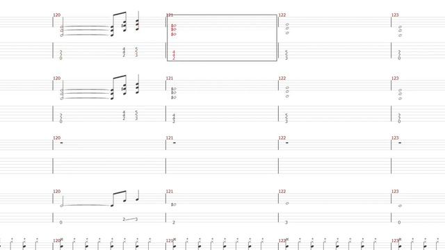Metallica Dyers Eve Tablature For On Screen Guitar